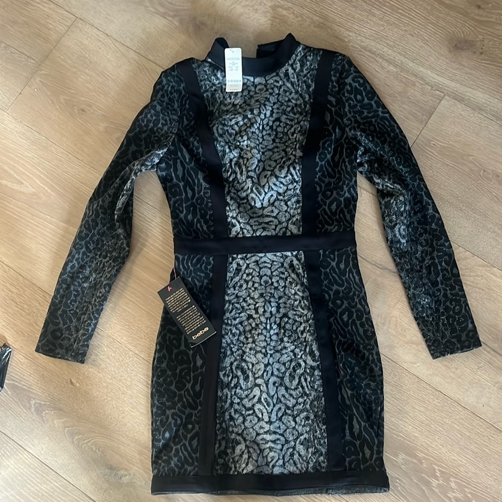 Bebe NWT animal print dress